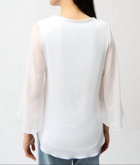 Joseph Ribkoff - Drapey V-neck Tunic