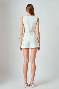 Endless Rose - Linen Pintuck Shorts