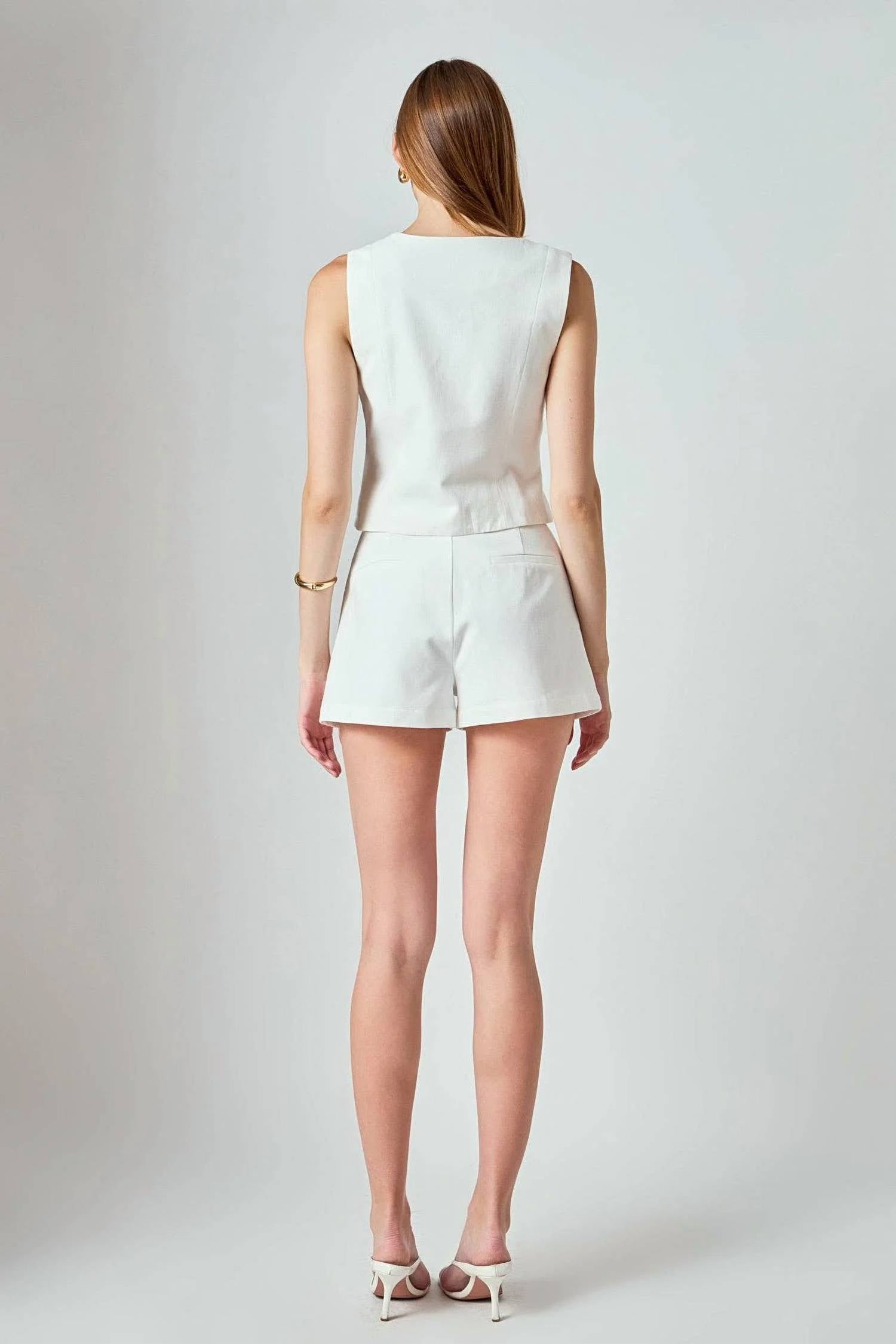 Endless Rose - Linen Pintuck Shorts