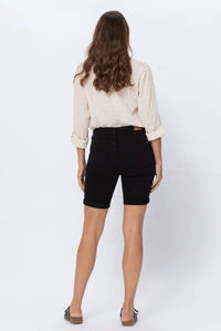 Judy Blue - High Rise Cuffed Bermuda Shorts