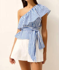 Marie Oliver - Idah One-shoulder Ruffle Top