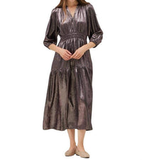 Grade & Gather - Pleated Waist Shimmer Dress