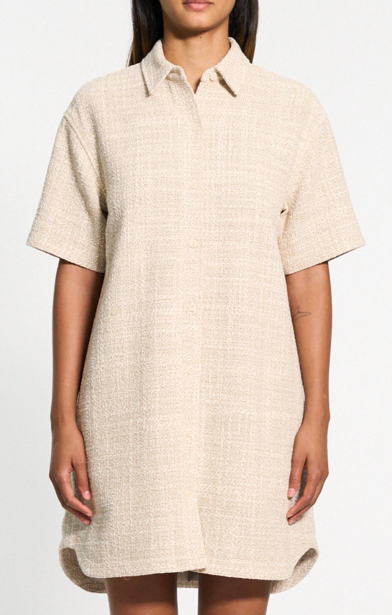 Theory - Tweed Shirtdress