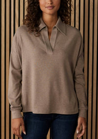 The Normal Brand - Puremeso Split Side Polo Top