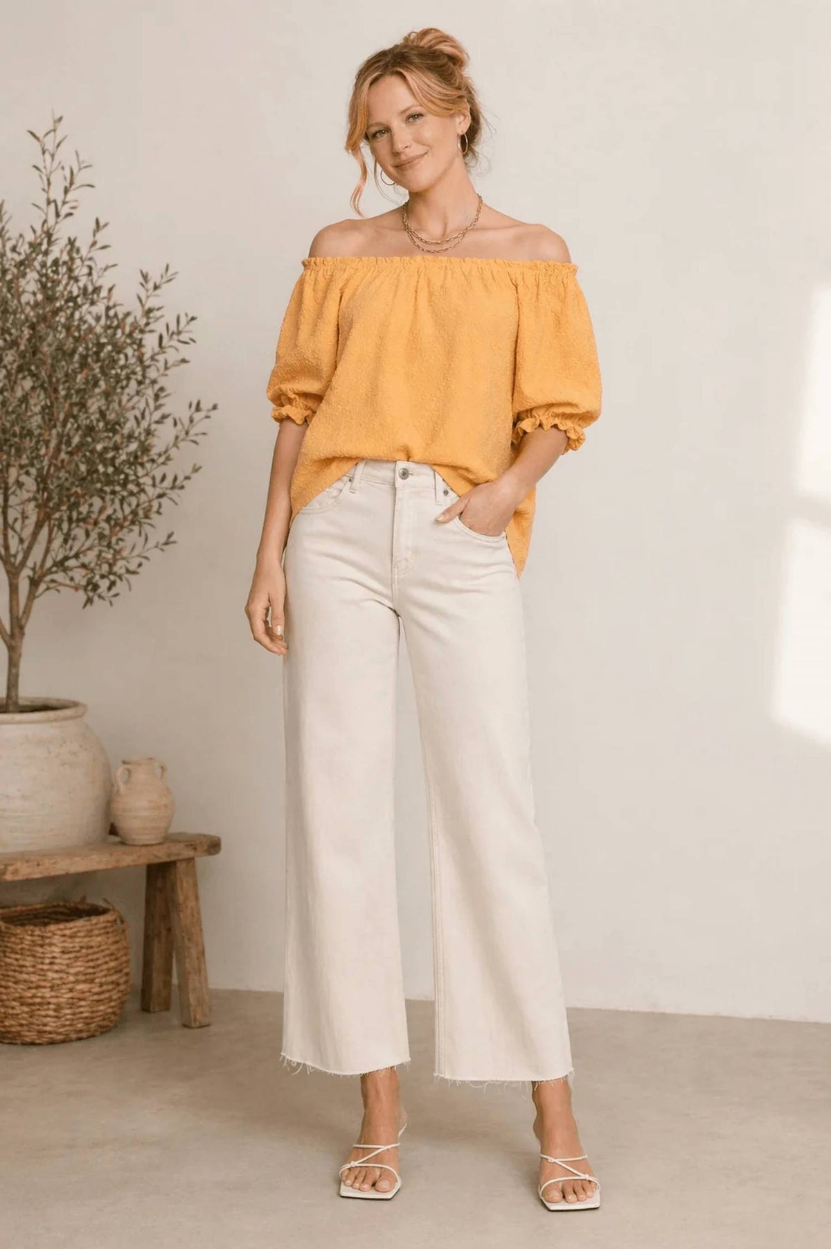 Vervet By Flying Monkey - Driftwood Coast Wide Leg Jeans