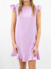 Pretty Follies - Ruffle Sleeve Mini Dress