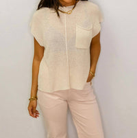 Papermoon - Natural Pocket Knit Top