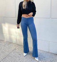 Free People - Women's Penny Pull-On Flare Jeans
