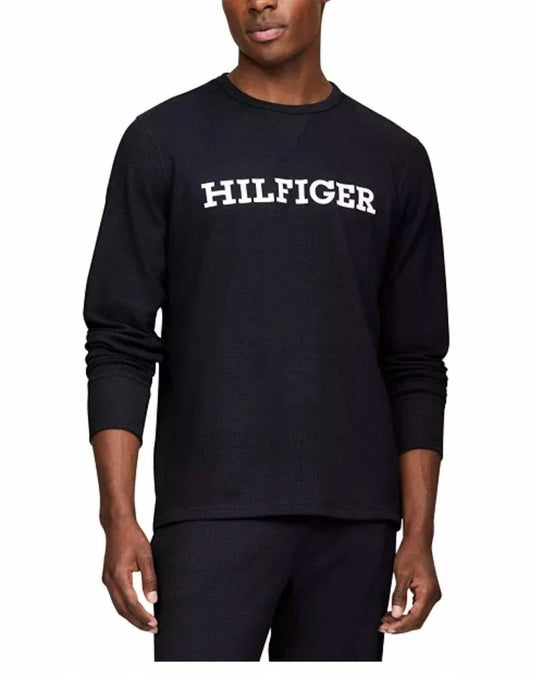 Tommy Hilfiger - Thermal Crewneck Logo Long-sleeve Shirt