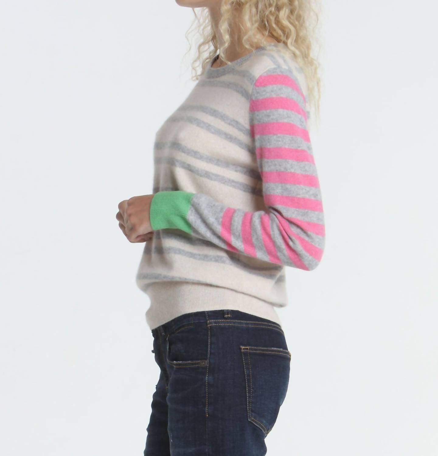 Label+Thread - Women's Jessie Stripe Crew Sweater