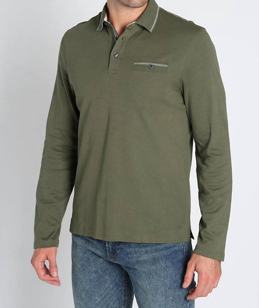 Jachs New York - Luxe Cotton Long Sleeve Polo Shirt