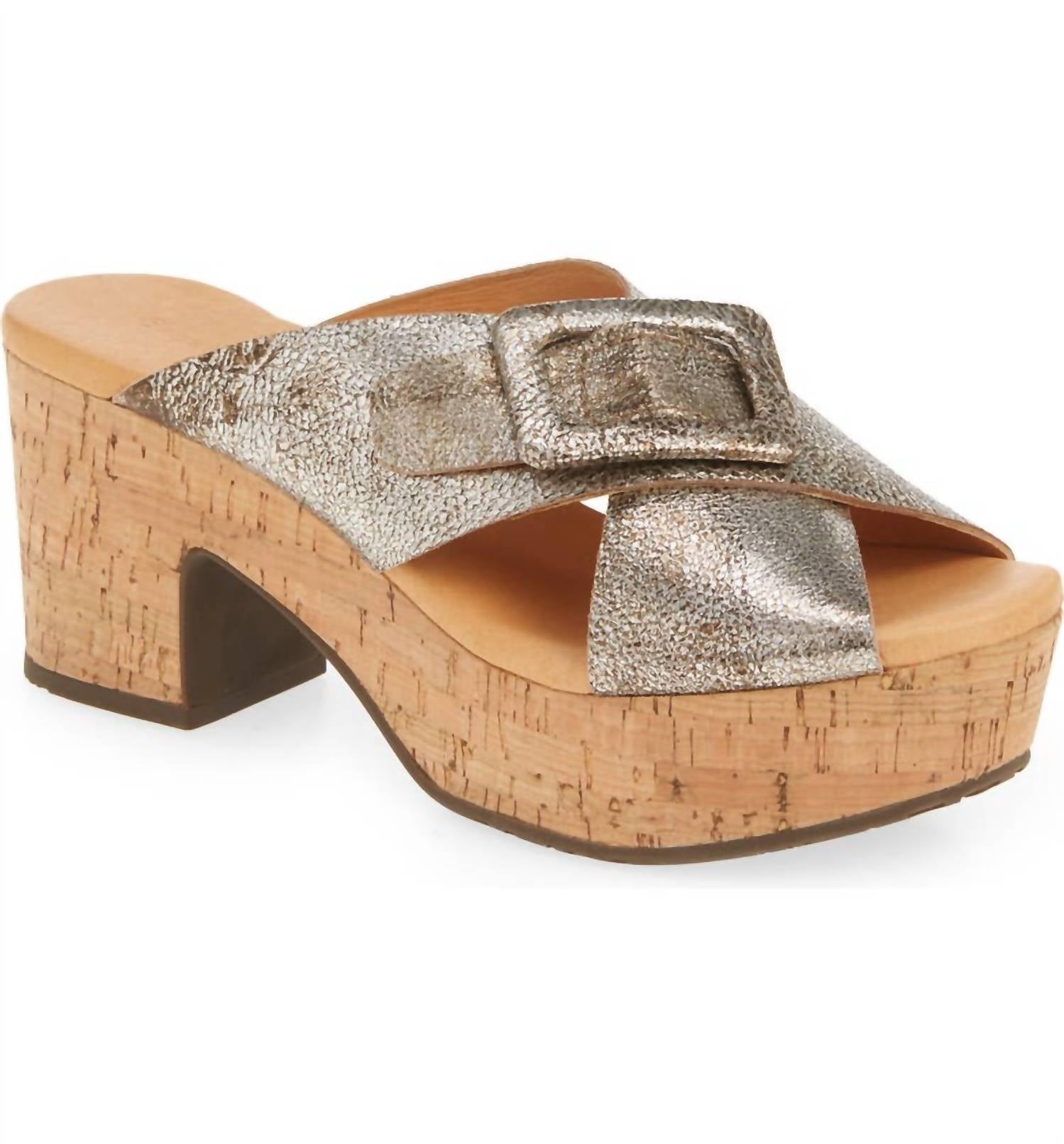 Chocolat Blu - Women's Galaxy Criss Cross Platform Slide