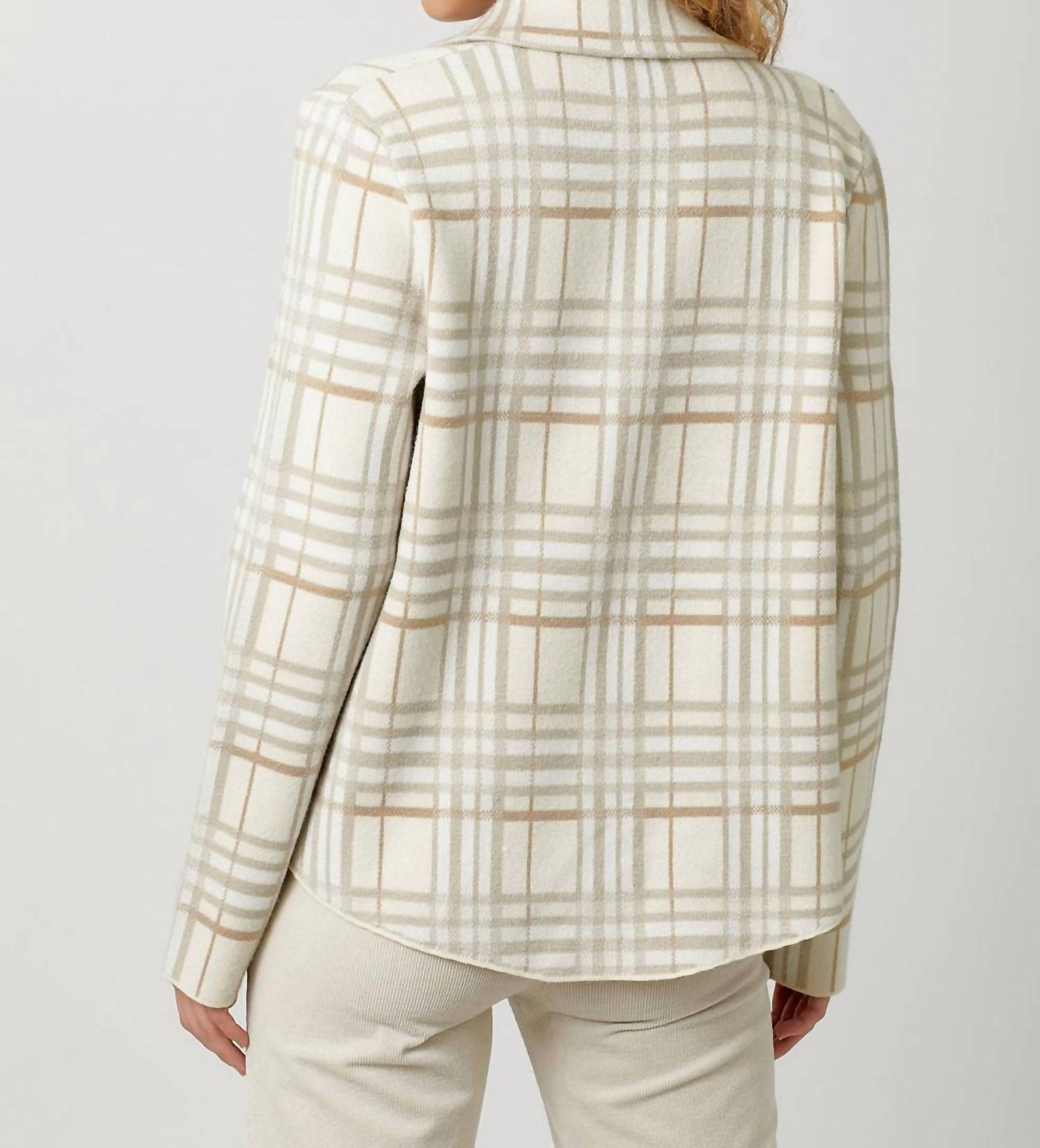 Mystree - Plaid & Proper Sweater Jacket