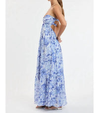 Sky To Moon - Peony Breeze Open Back Floral Maxi Dress