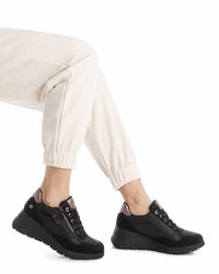 Xti - Women's Casual Wedge Lace-Up Sneakers