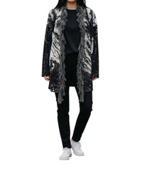 Frank Lyman Tassel Trim Cardigan in black - women's cardigan