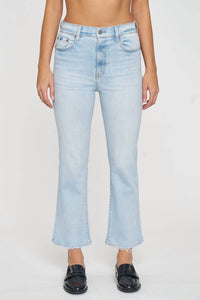 Daze - Shy Girl High Rise Crop Flare Jean