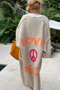 Love Salve - Chic Long Sleeve Cardigan