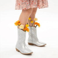 Nina - Girl's Fillan Metallic Inside Zip Cowboy Boots