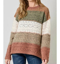 Mystree - Cozy Charm Pointelle Sweater