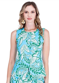 Jade - Paisley Buttons Vest