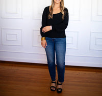 Another Love - Lincoln Peplum Sleeve Sweater