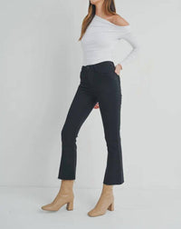 Just Black Denim - Crop Flare Jean