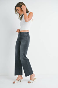 Just Black Denim - Slim Palazzo With Scissor Cut Jean