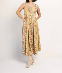 Heyson - Floral Corduroy Midi Dress