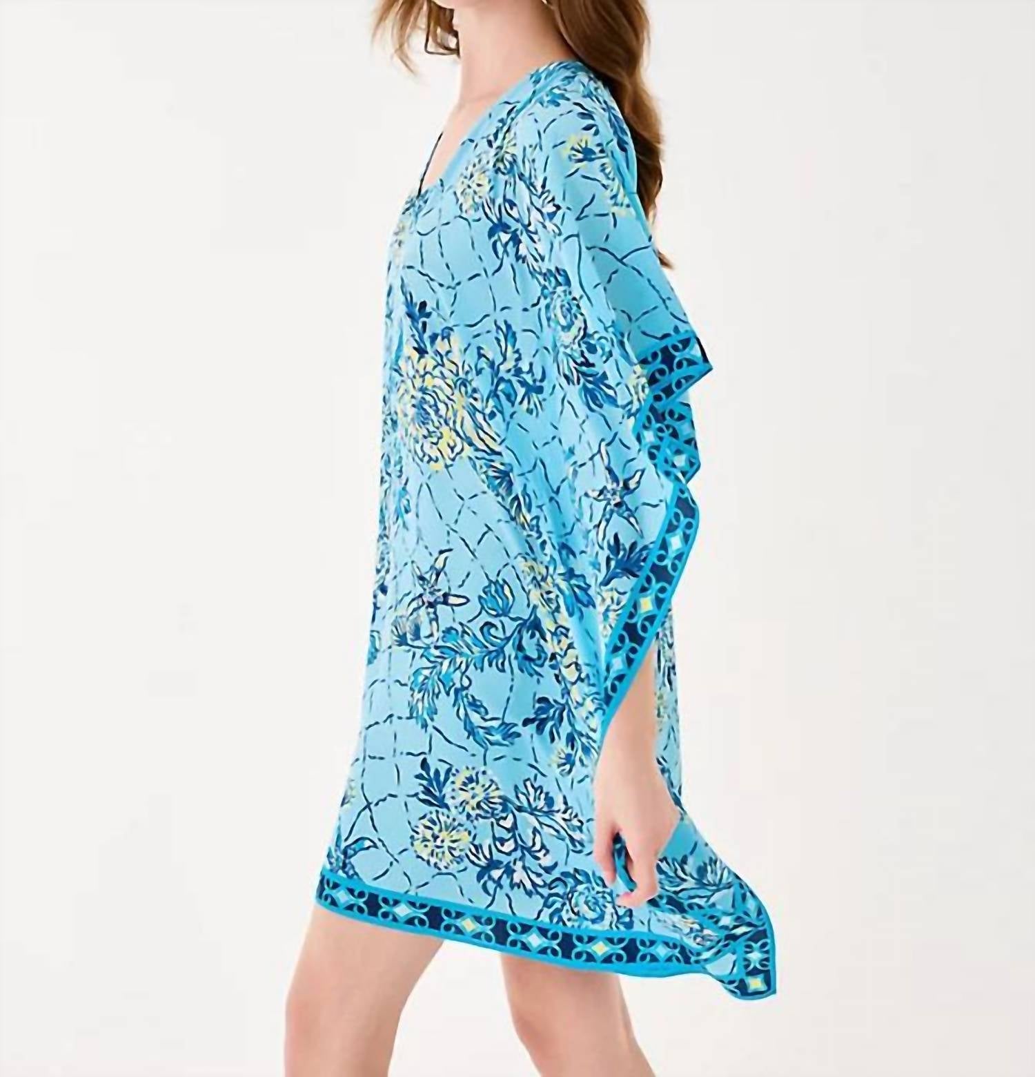 Lilly Pulitzer Lindamarie Silk Dress in bellevue blue - women's dress - view 4