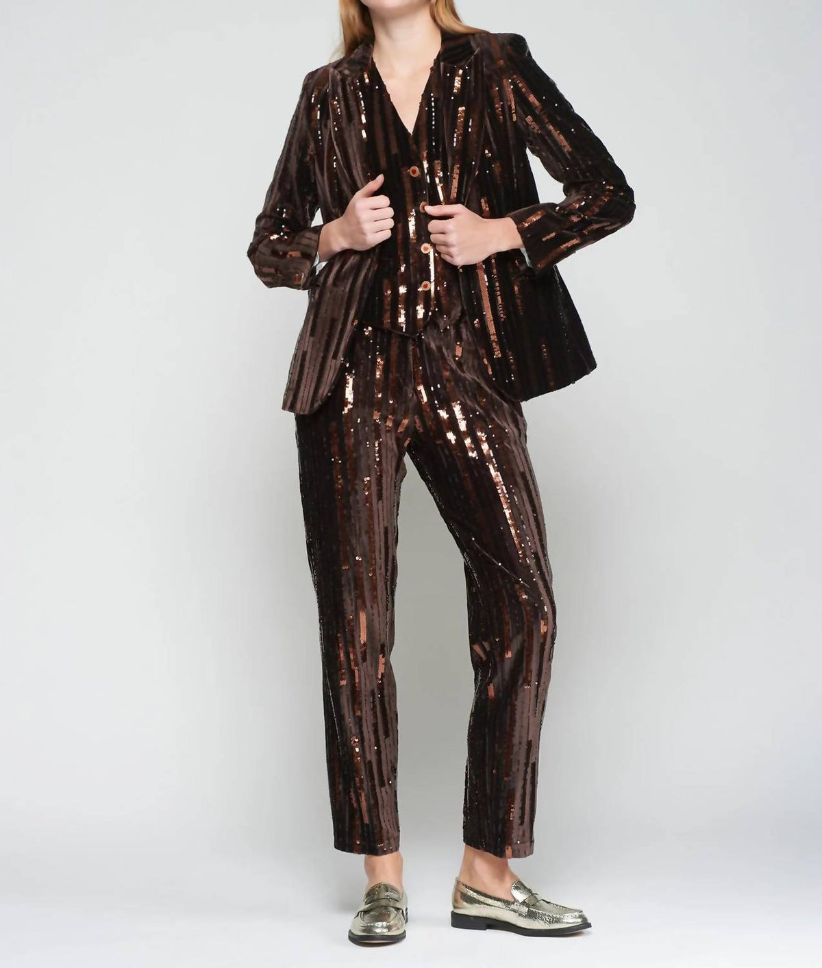 Vilagallo - Tiffany Velvet Sparkler Trouser
