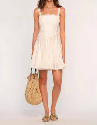 Heartloom - Eyelet Bodice Mini Dress