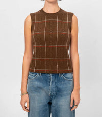 Guest In Residence - Check Sleeveless Vest