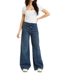 tractr Spark & Stitch Wide Leg Jeans in denim - women's pants - view 4