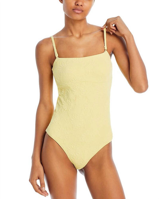 Aqua - Bandeau Cutout Back One Piece Swimsuit