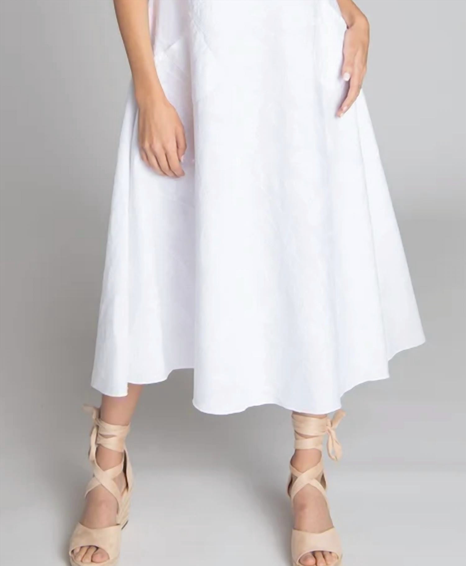 Luna Luz - Embroidered Tank Midi Dress