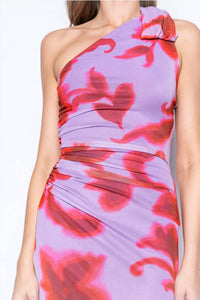 Fore Collection - One Shoulder Scarf Maxi Dress