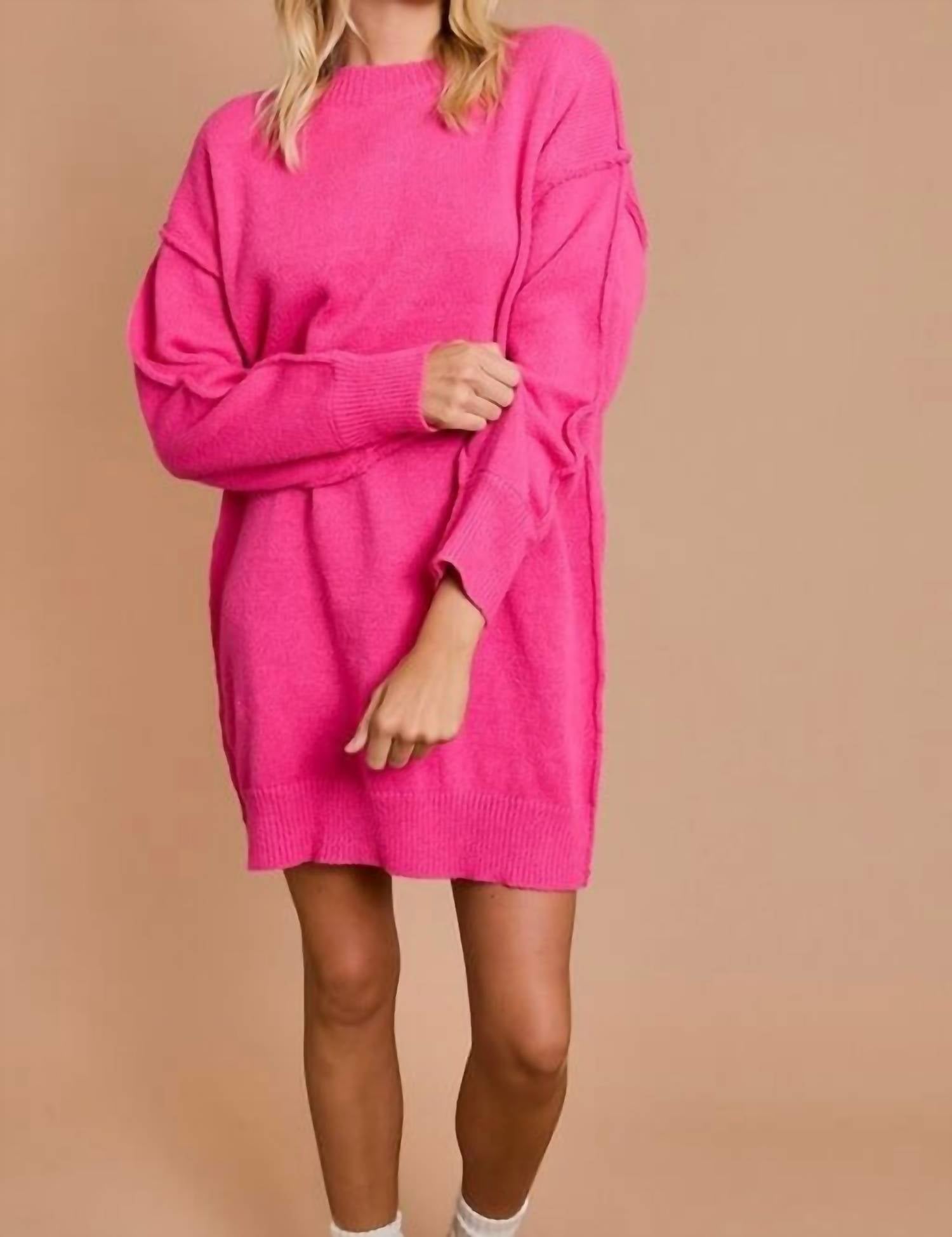 Gilli - Sally Oversized Tunic Sweater Dress