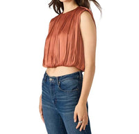 STEVE MADDEN Milana Top in copper - women's shirt - detail view