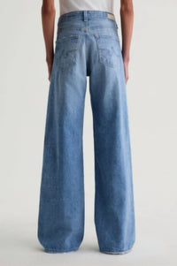 Ag Jeans - Adria Embellished Low-rise Wide Leg Jean