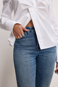Good American - Soft Tech Good Classic Bootcut Jeans