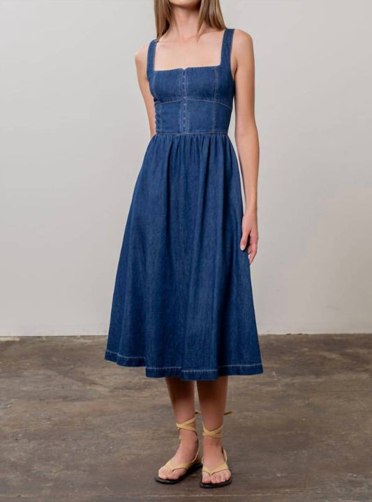 Mint - Nicole Hook Front Midi Dress