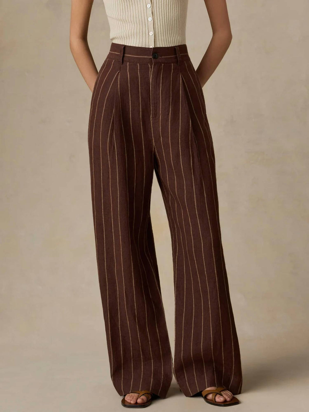 Faherty - Women's Sun Strider Linen Pleated Pants