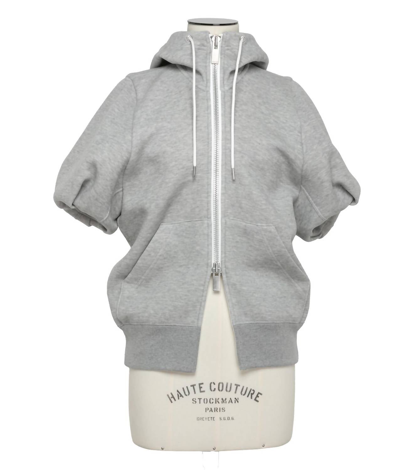 Sacai - Women's Sponge Short Sleeve Sweat Hoodie