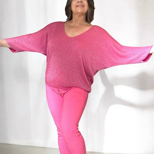 Made In Italy - Elegant Whisper Light Knit Top