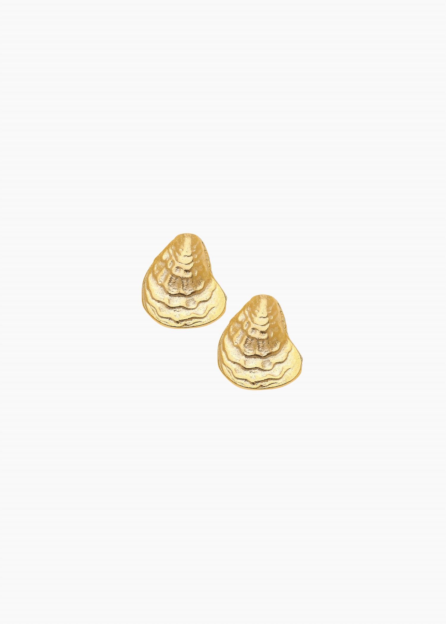 Susan Shaw - Women's Oyster Dainty Stud Earrings