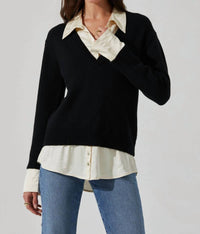 J. Society - Layered V-neck Sweater