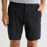 90 Degree by Reflex Hillcrest Warp Short in black - men's shorts