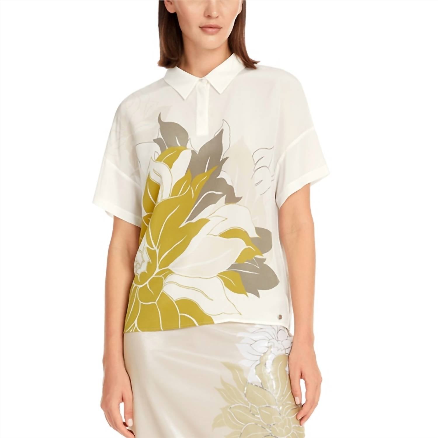 Marc Cain - Short Sleeve Floral Print Blouse