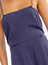 Little Secret Of Mine - Sleeveless Square Neck Open Back Jumpsuit